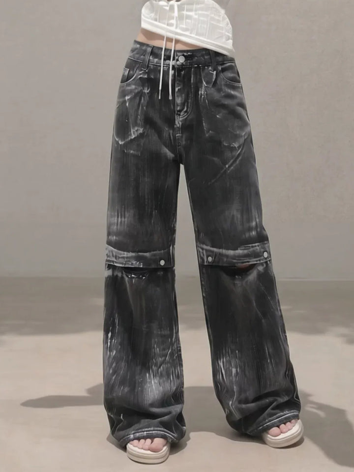 WASHED FLARED JEANS ST5193
