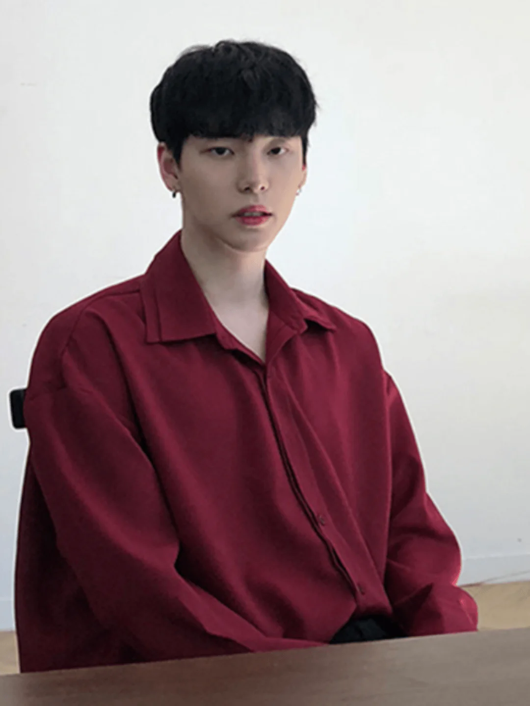 [DAVID&ME] Handsome Ice Silk Shirt st197