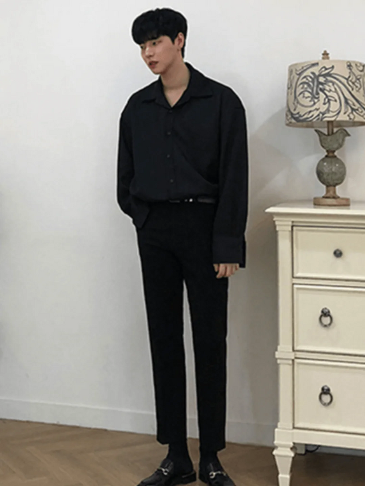 [DAVID&ME] Handsome Ice Silk Shirt st197