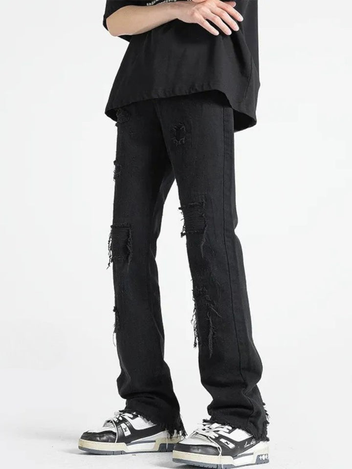 CLEANFIT DISTRESSED FLARED JEANS ST5167