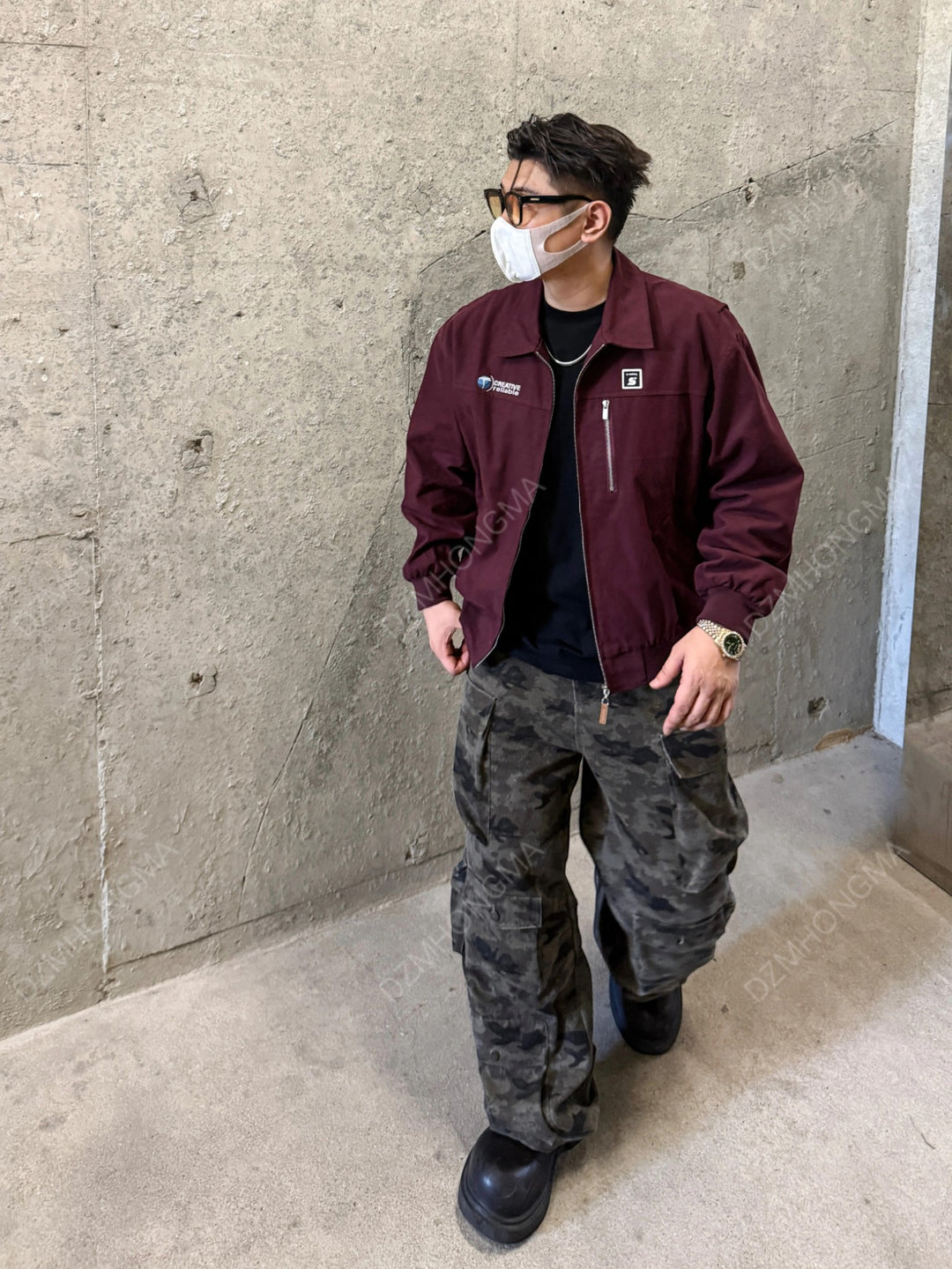 [DAZHONGMA] CAMO CARGO UTILITY TROUSERS st5048
