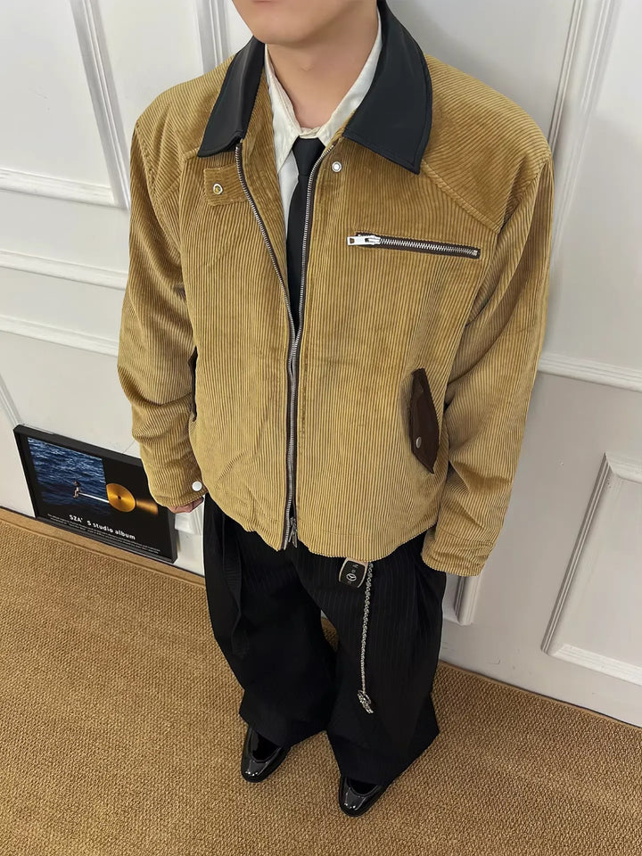 PANELLED CORDUROY COAT ST5147