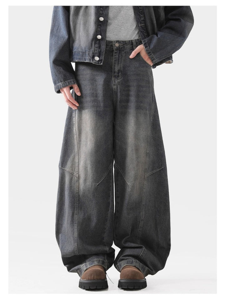 DECONSTRUCTED SABER-CUT JEANS st5070