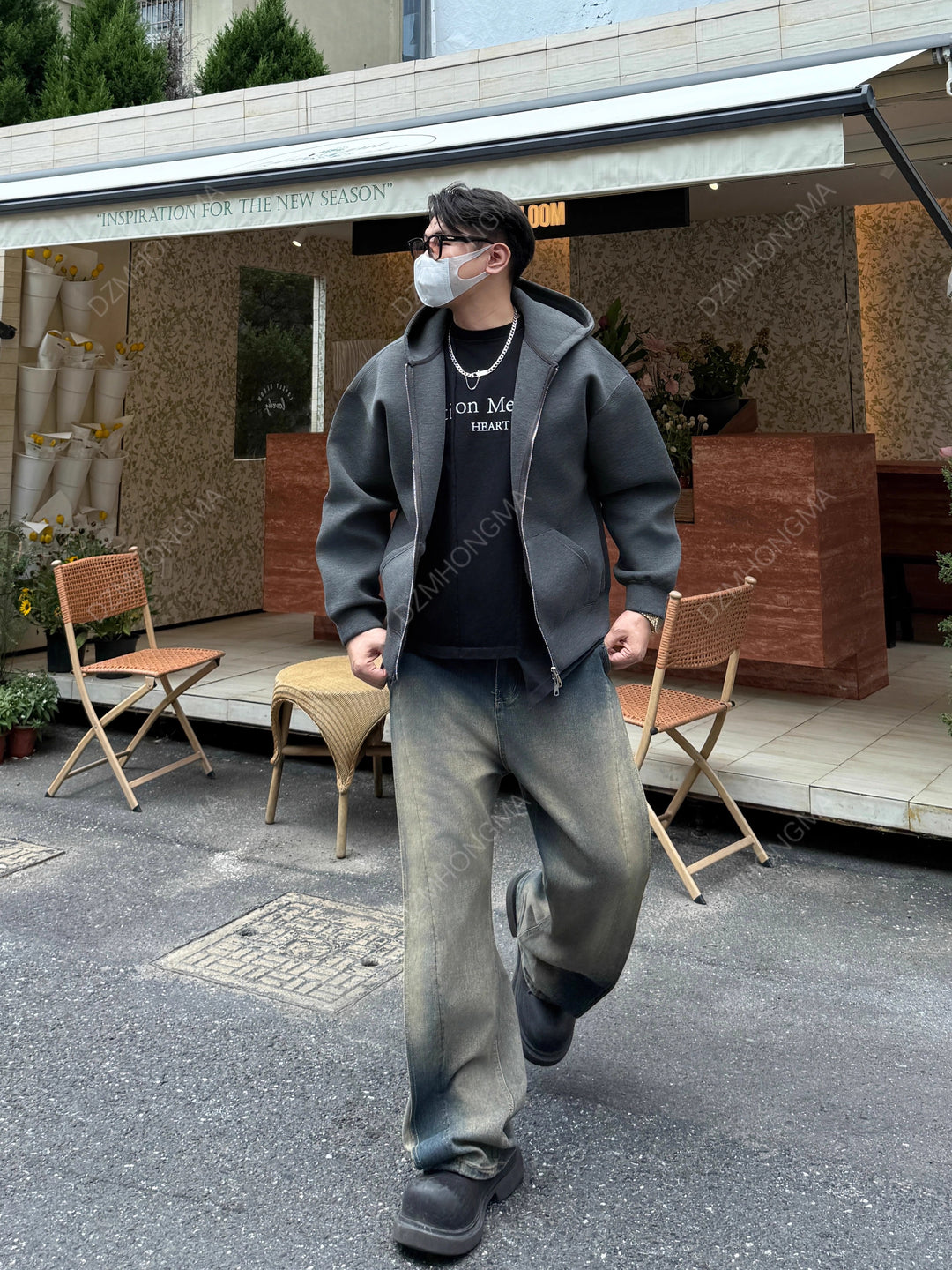 [DAZHONGMA] CLEANFIT HEAVY ZIP HOODIE ST8801