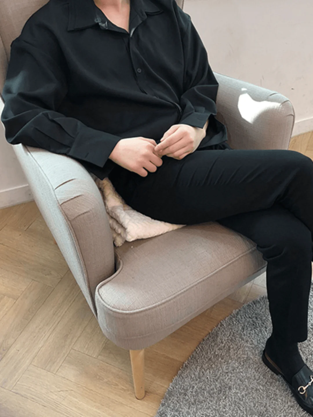 [DAVID&ME] Handsome Ice Silk Shirt st197