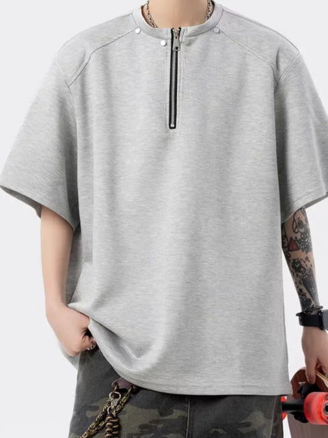 HEAVYWEIGHT HALF-ZIP T-SHIRT ST5139