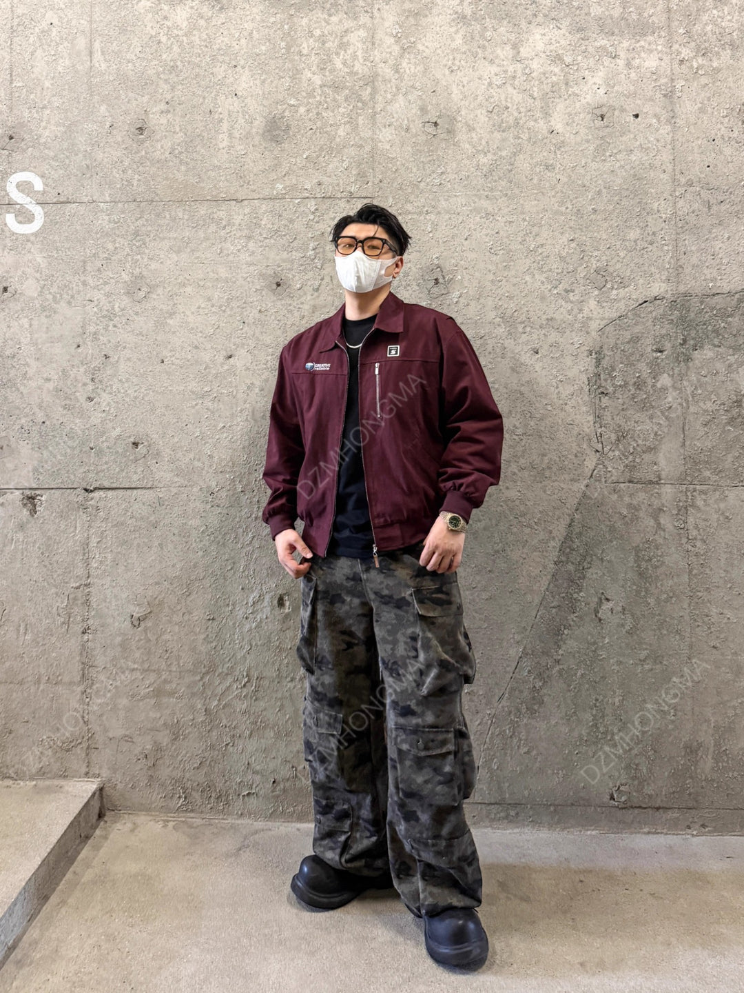 [DAZHONGMA] CAMO CARGO UTILITY TROUSERS st5048