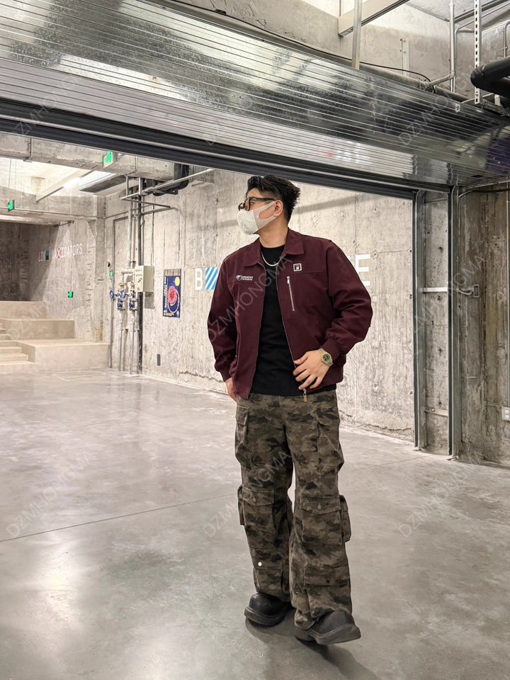 [DAZHONGMA] CAMO CARGO UTILITY TROUSERS st5048