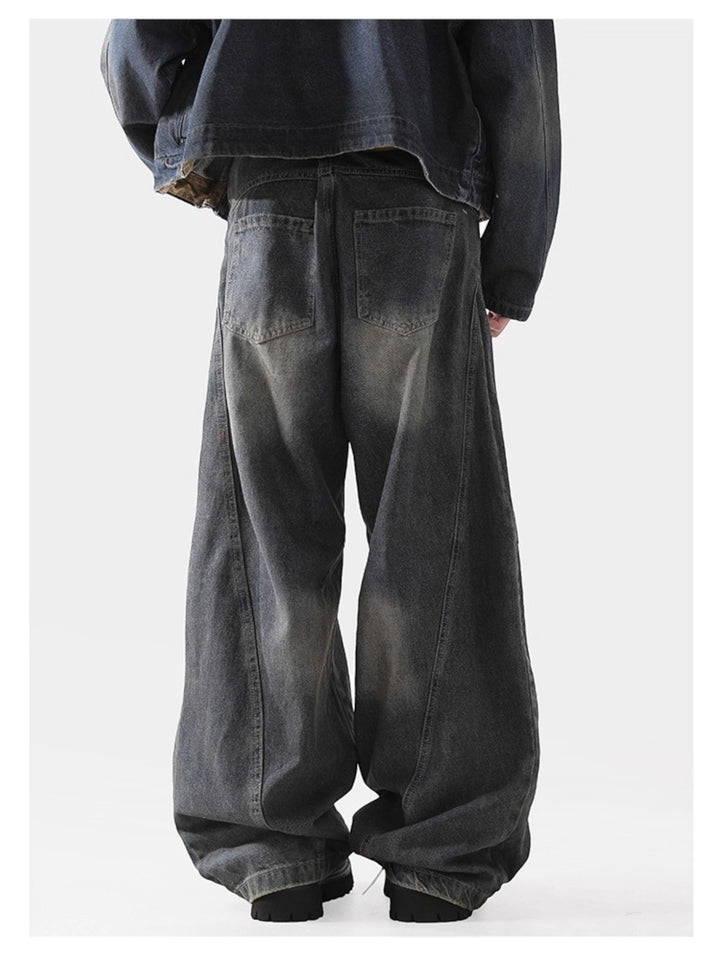 DECONSTRUCTED SABER-CUT JEANS st5070