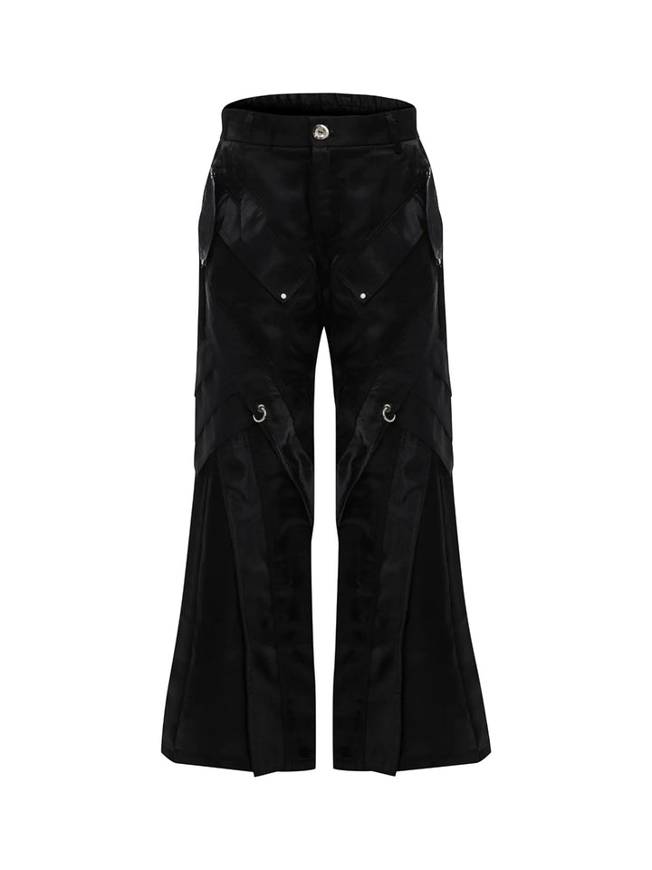 DECONSTRUCTED LIQUID SHINE LEATHER PANTS ST5210