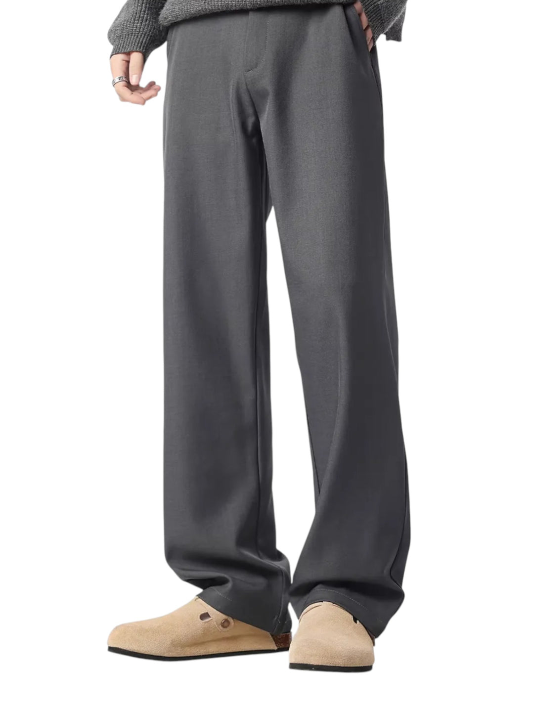 COTTON STRAIGHT-LEG TROUSERS  ST5124