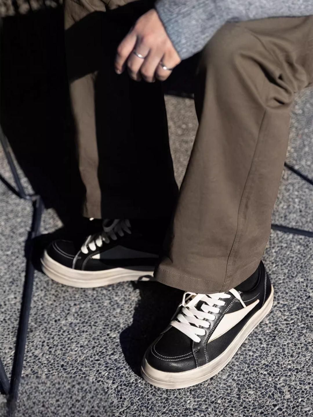 [MRA] VINTAGE BLACK LOW-TOPS st5045