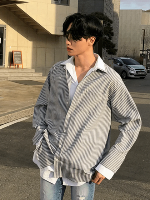 [MRCYC] 도킹 스트라이프 셔츠 st35