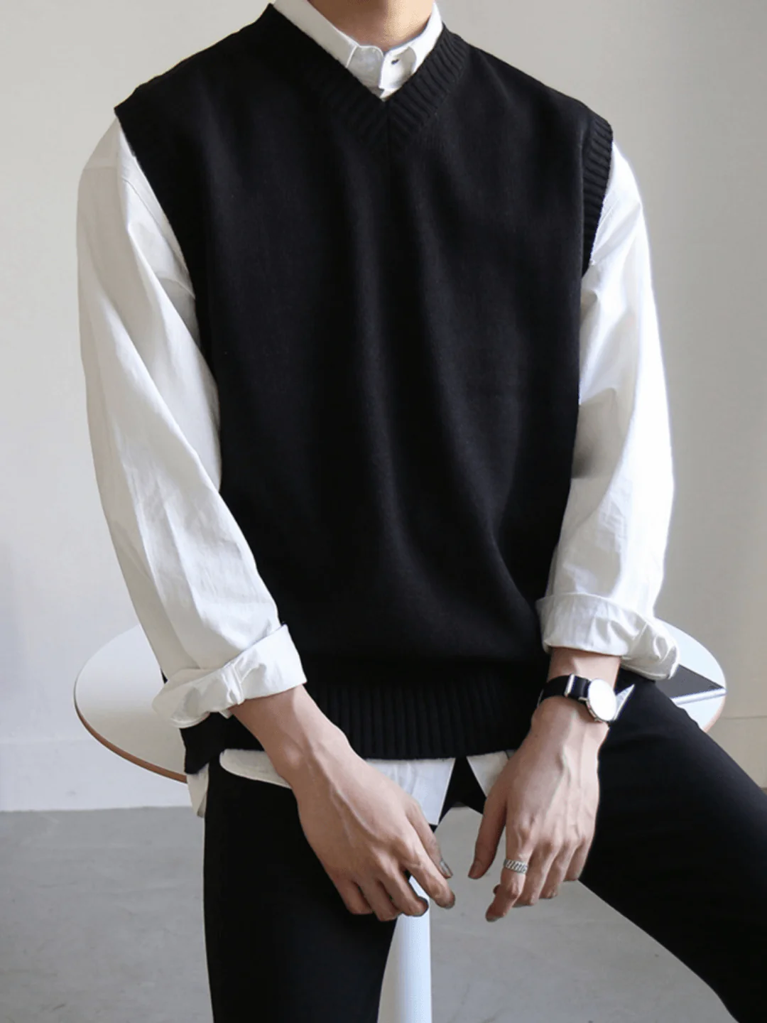 [MRCYC] Color V Neck Vest st40