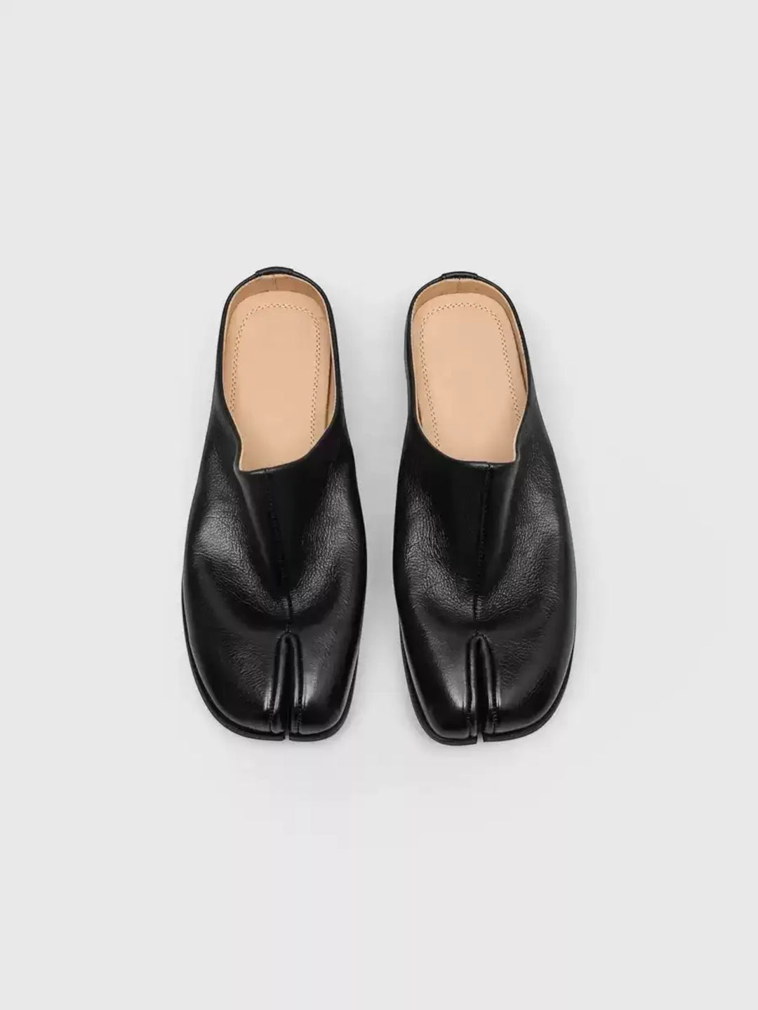 SQUARE-TOE SPLIT-TOE MULE LOAFERS ST5154