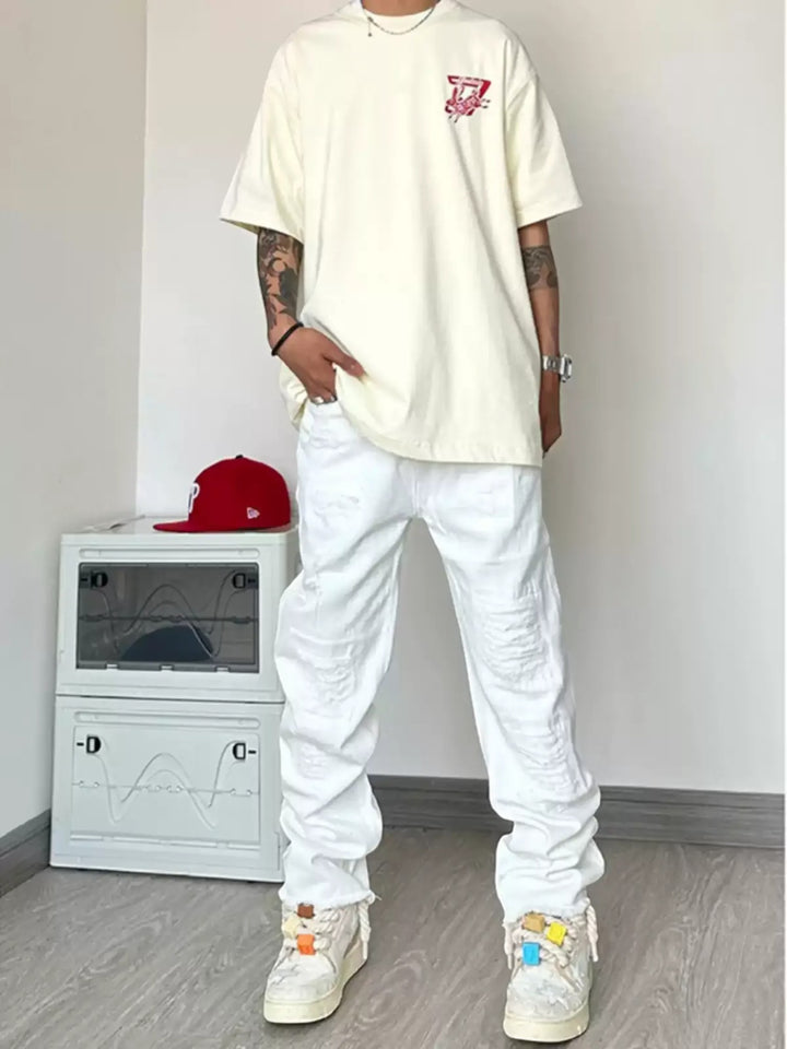 CLEANFIT DISTRESSED FLARED JEANS ST5167