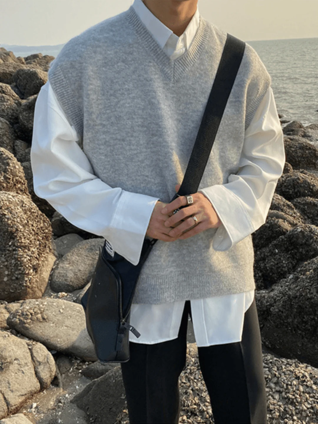 [MRCYC] Color V Neck Vest st40