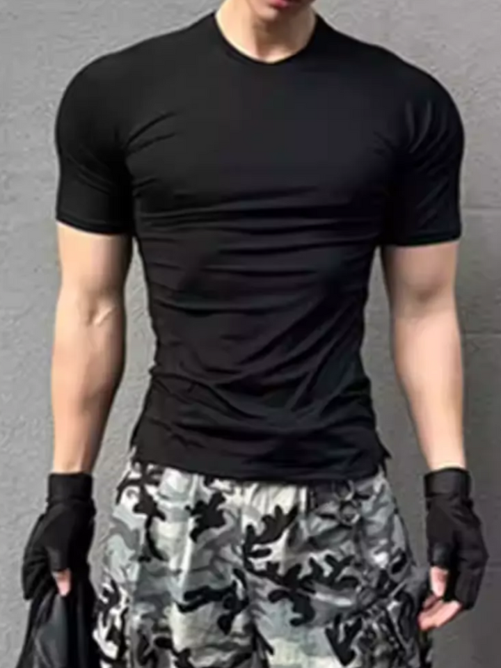 STRUCTURED CREW NECK T-SHIRT ST5136