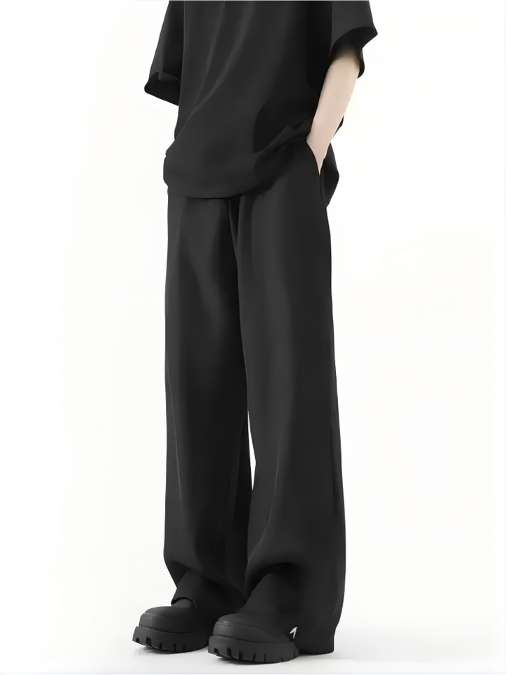 HEAVY ICE SILK WIDE-LEG TROUSERS ST5168