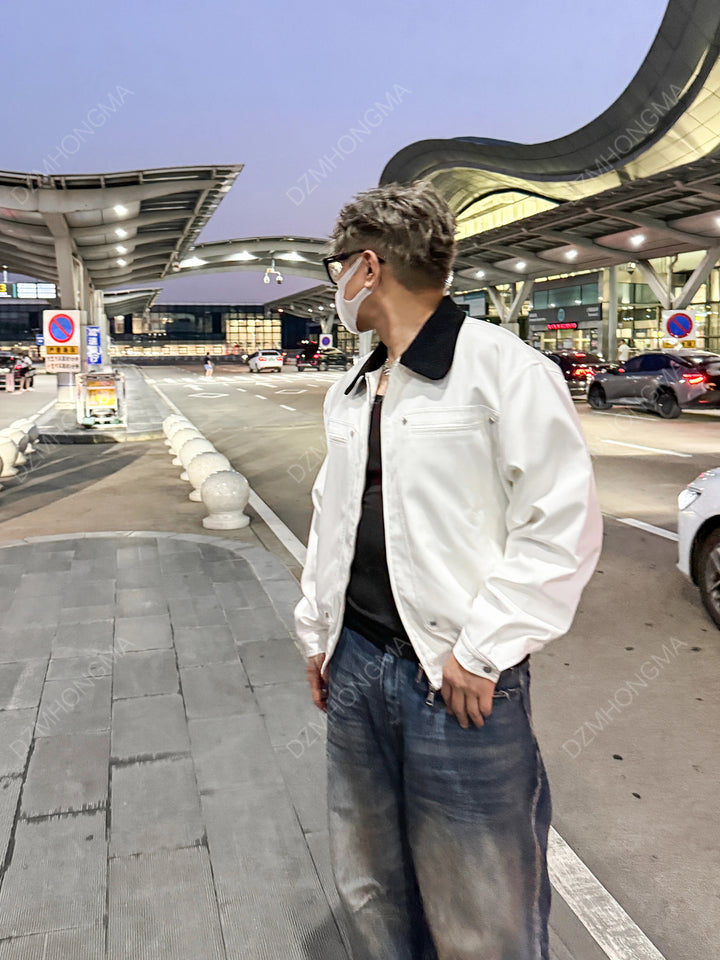 [DAZHONGMA] CLEANFIT OLD-MONEY COLLARED JACKET st5058