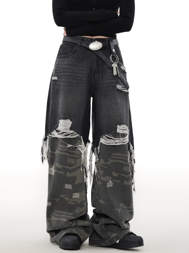 [MRNEARLY] camouflage washed pants st1846