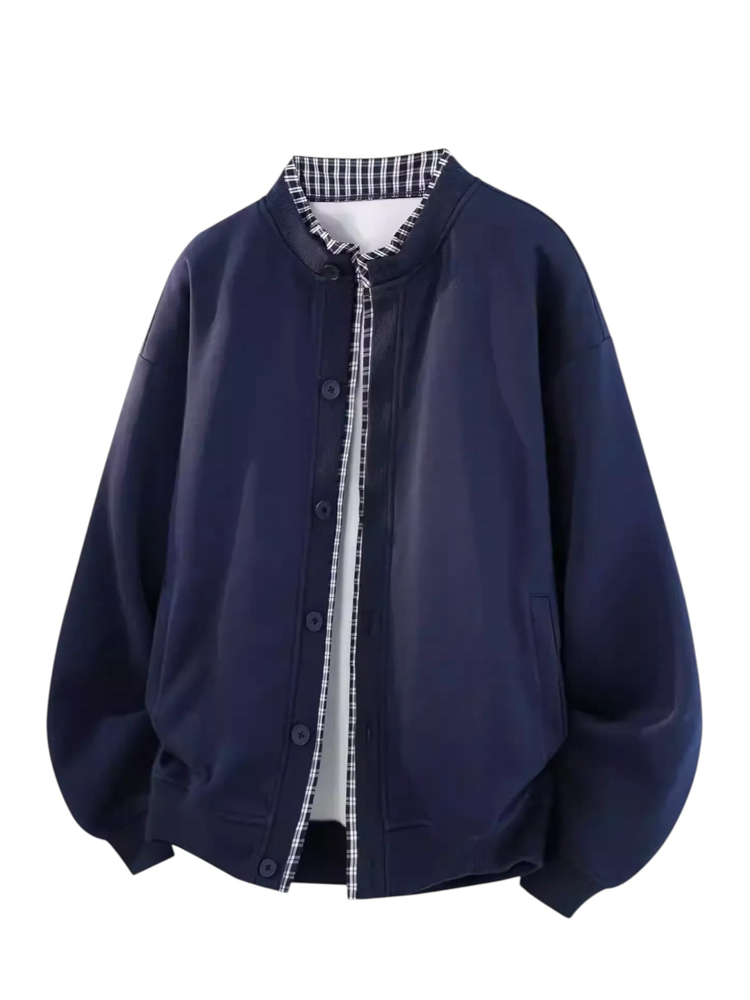 FAKE-LAYER PANELLED KNIT CARDIGAN ST5116
