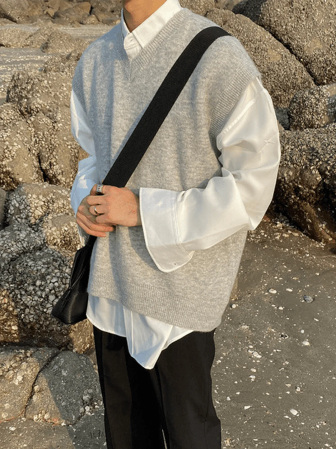 [MRCYC] Color V Neck Vest st40