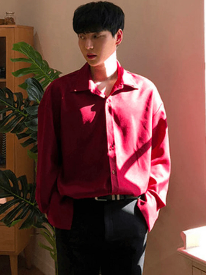[DAVID&ME] Handsome Ice Silk Shirt st197