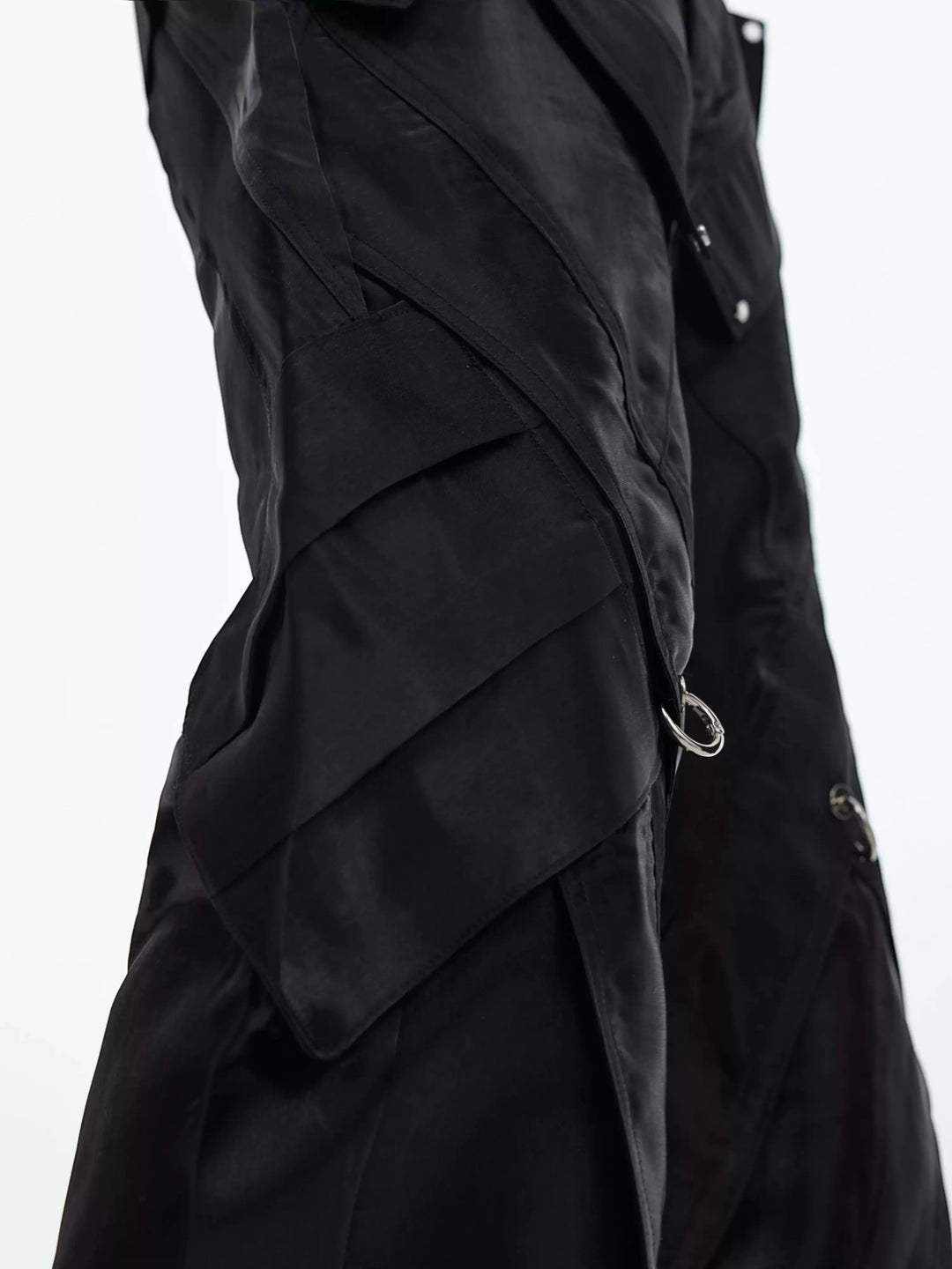 DECONSTRUCTED LIQUID SHINE LEATHER PANTS ST5210