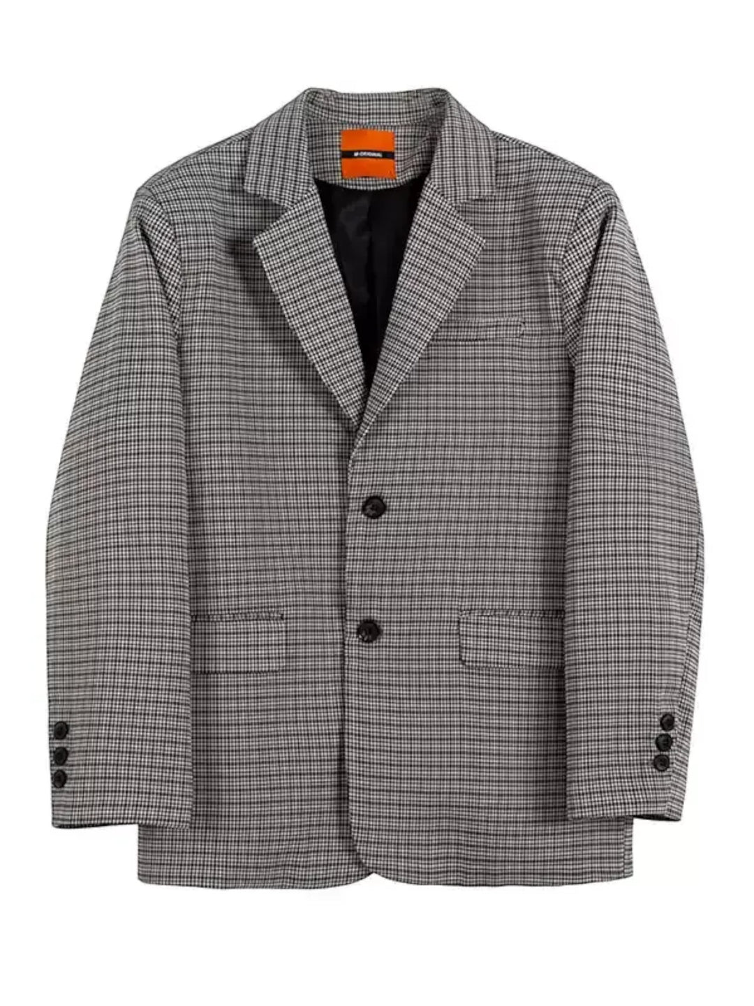 VINTAGE PLAID LOOSE BLAZER ST5156