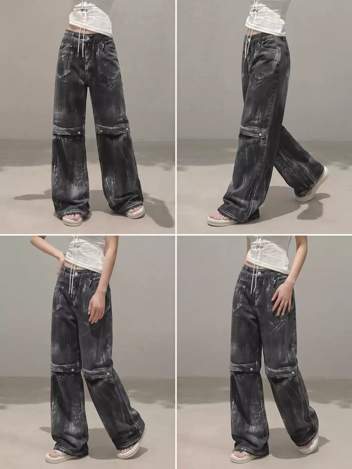 WASHED FLARED JEANS ST5193