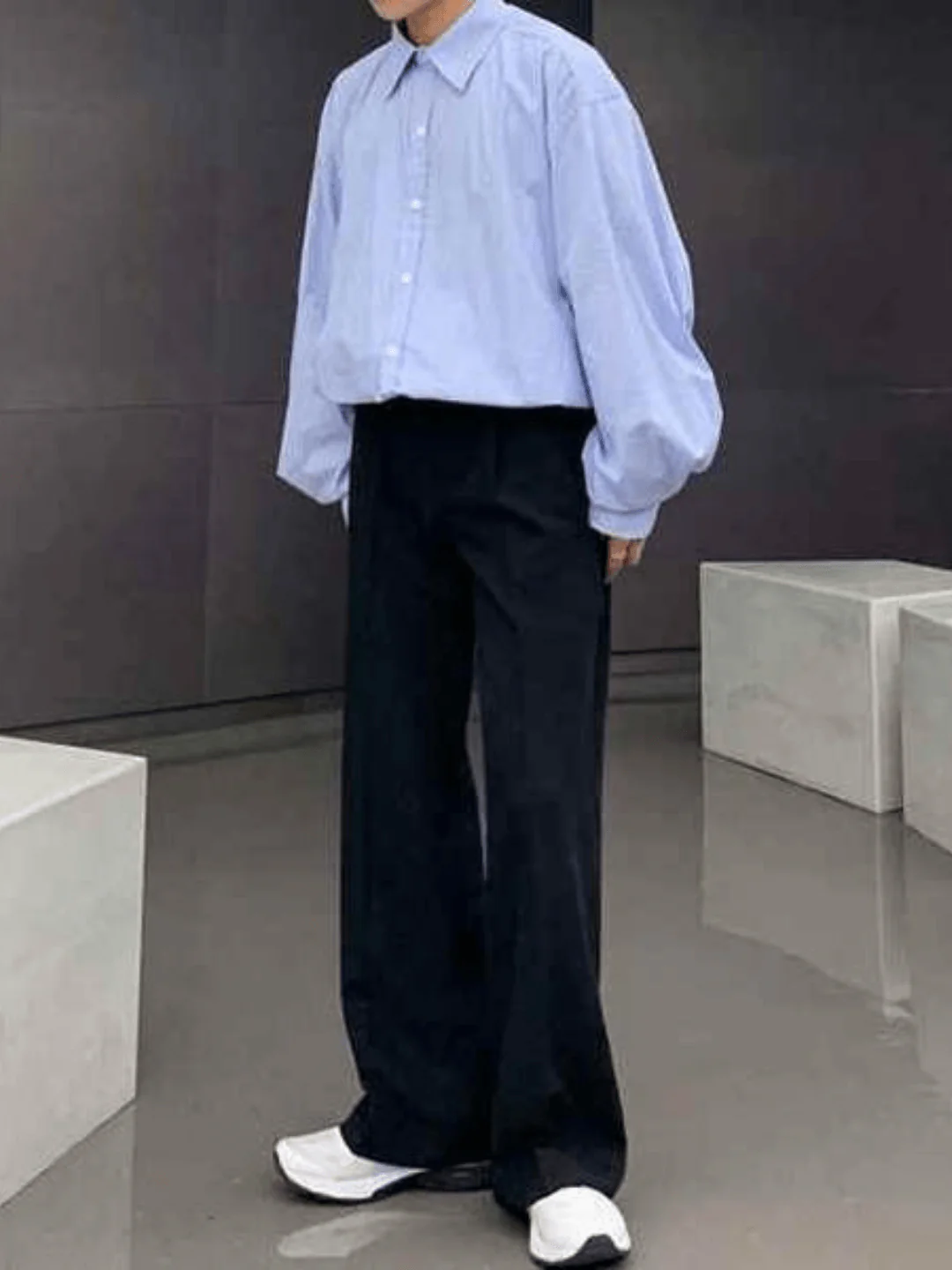 [데이비드앤미] 루즈 실루엣 플레어 슬랙스 st31