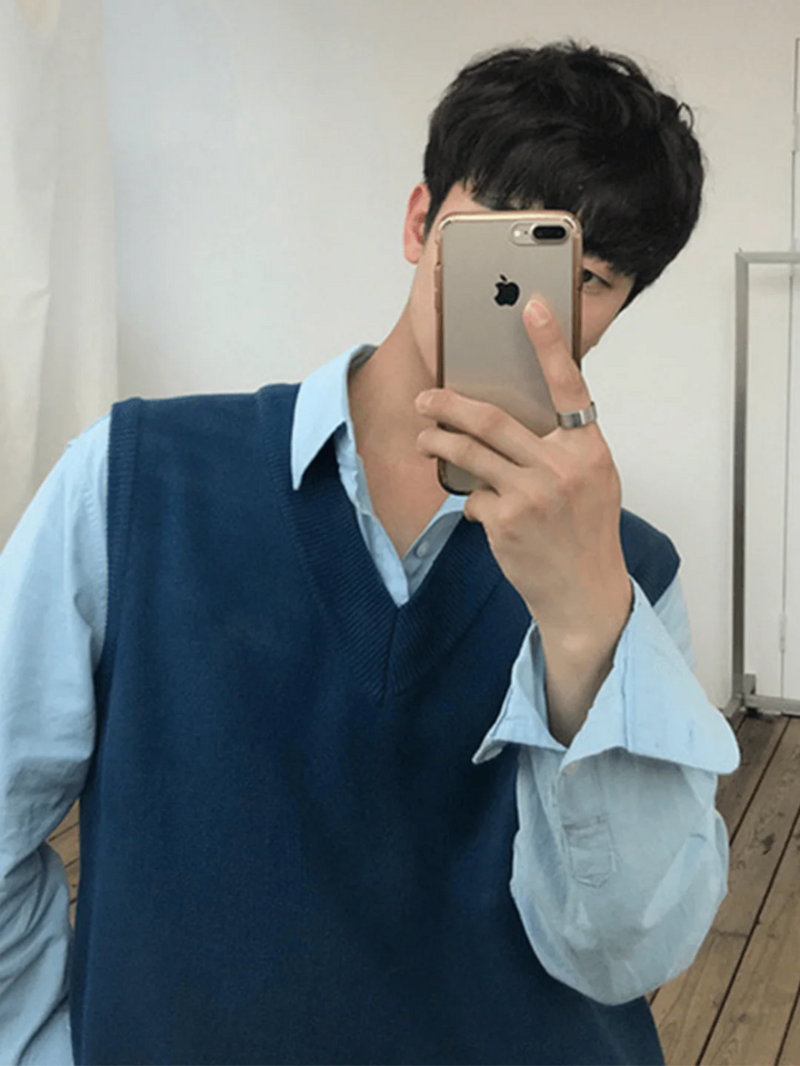 [MRCYC] Color V Neck Vest st40