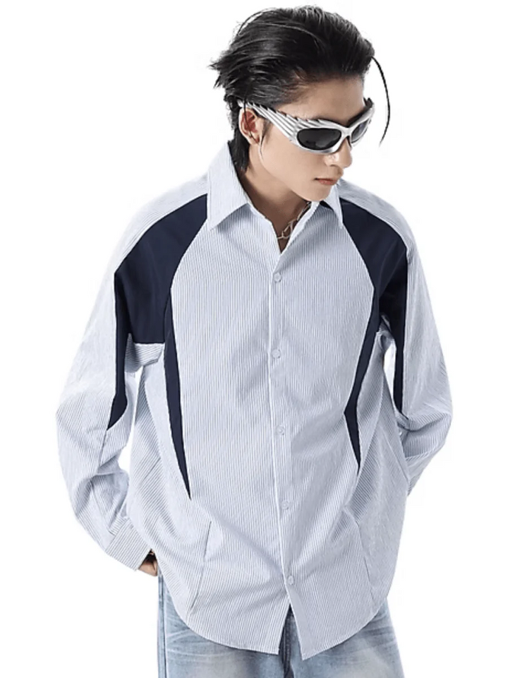 [TREND ST] striped shirt st1859